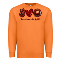 Carrot Peace Love Firefighter Premium Sweatshirt - RanaPortraitStore