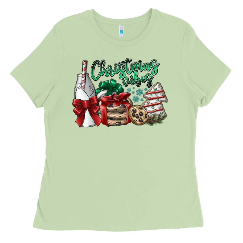 Christmas Vibes Ladies Tee by SublimationCraftShop | Teevron