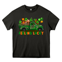 Asphalt feeling lucky with gnomes on truck Heavy Core Tee - FaDigitalArtStudio