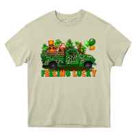 Mossy feeling lucky with gnomes on truck Heavy Core Tee - FaDigitalArtStudio
