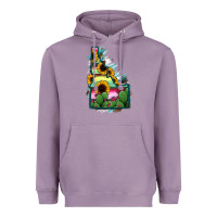 Lavender Idaho Map Sunflower Cactus Serape Heavyweight Hoodie - RanaPortraitStore