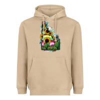 Mushroom Idaho Map Sunflower Cactus Serape Heavyweight Hoodie - RanaPortraitStore