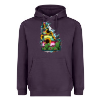 Plum Idaho Map Sunflower Cactus Serape Heavyweight Hoodie - RanaPortraitStore