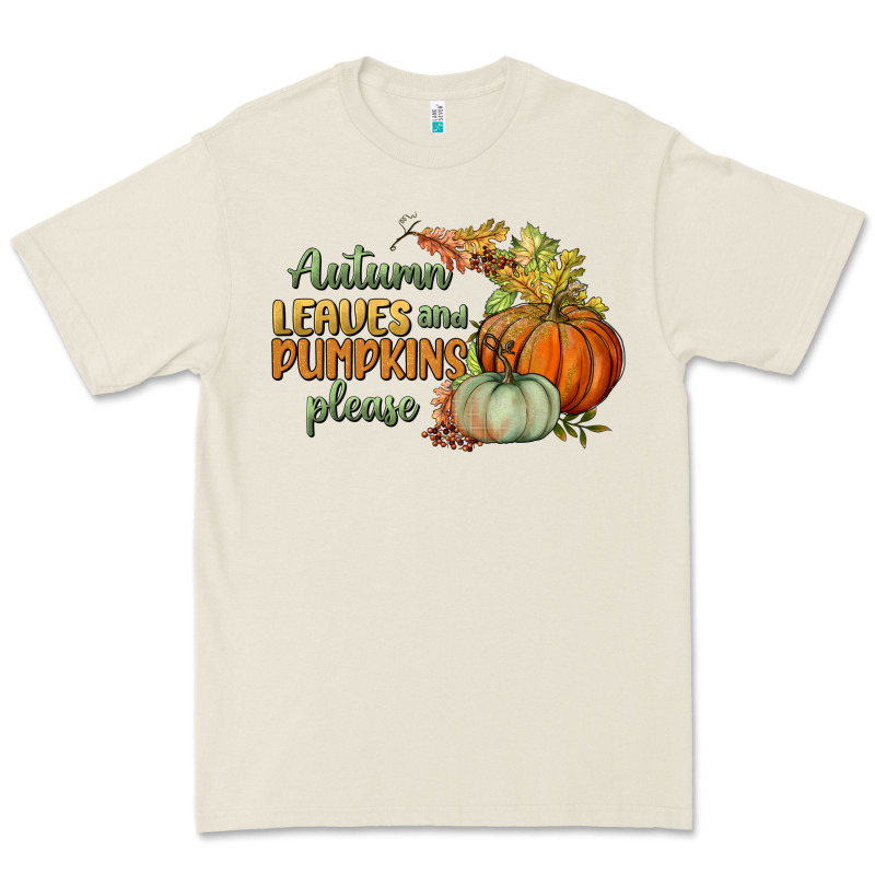 Autumn Leaves And Pumpkins Please Premium Tee by BundleAndBundleShop | Teevron