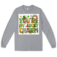 Heather Grey you're my lucky charm artiststas filigran Long Sleeve Tee - Artiststas
