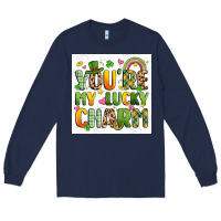 Navy you're my lucky charm artiststas filigran Long Sleeve Tee - Artiststas