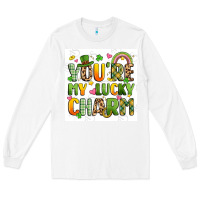 White you're my lucky charm artiststas filigran Long Sleeve Tee - Artiststas