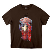 Chocolate Brown gobble face Heavy Core Tee - RanaPortraitStore