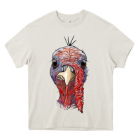 Cream gobble face Heavy Core Tee - RanaPortraitStore