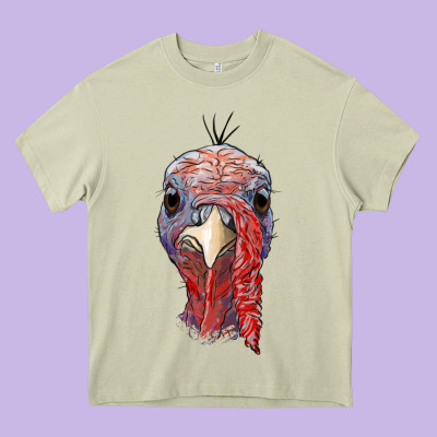 Gobble Face Heavy Core Tee Designed By Ranaportraitstore
