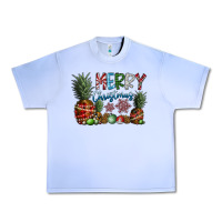 Grape Ice Merry Christmas Urban Heavy Tee - CowhideDigitalArt