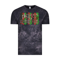 Cloud Black Merry Christmas Vintage Tee - CowhideDigitalArt