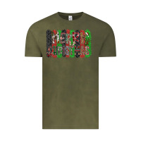 Vintage Olive Merry Christmas Vintage Tee - CowhideDigitalArt