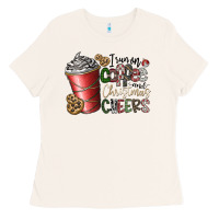 I Run On Coffee And Christmas Cheers Ladies Tee | Teevron