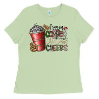 Matcha I Run On Coffee And Christmas Cheers Ladies Tee - CowhideDigitalArt