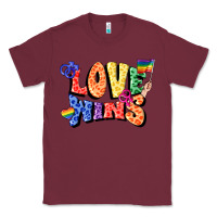 Burgundy Love wins Classic Tee - FaDigitalArtStudio