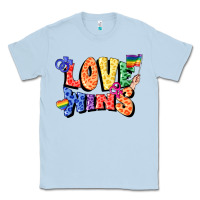 Dusty Blue Love wins Classic Tee - FaDigitalArtStudio