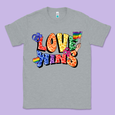 Love Wins Classic Tee Designed By Fadigitalartstudio