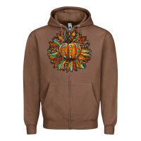 Chestnut pumpkin sunflower Zipper Hoodie - RanaPortraitStore