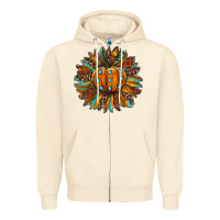 Sandshell pumpkin sunflower Zipper Hoodie - RanaPortraitStore