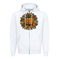 White pumpkin sunflower Zipper Hoodie - RanaPortraitStore