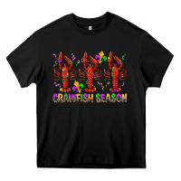 Black Crawfish season mardi gras Heavy Core Tee - BundleAndBundleShop
