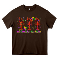 Chocolate Brown Crawfish season mardi gras Heavy Core Tee - BundleAndBundleShop