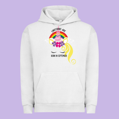 Unicorns Are Born In September Urban Hoodie Designed By Bettercallsaul
