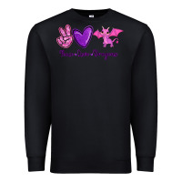 Black Peace Love Dragons Premium Sweatshirt - RanaPortraitStore