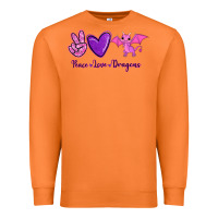 Carrot Peace Love Dragons Premium Sweatshirt - RanaPortraitStore