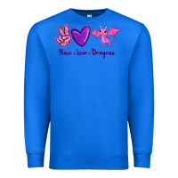 True Royal Peace Love Dragons Premium Sweatshirt - RanaPortraitStore