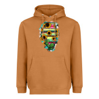Meerkat Illinois Map Sunflower Cactus Serape Heavyweight Hoodie - RanaPortraitStore