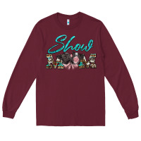 Burgundy show mom pigs Long Sleeve Tee - Artiststas