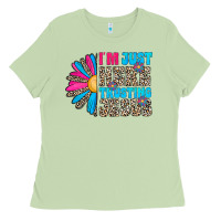 Im Just Here Trusting Jesus Ladies Tee | Teevron