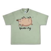 Oil Green Spider Pig Urban Heavy Tee - DesigneFamous