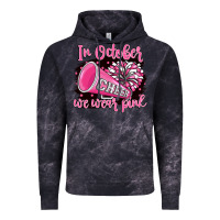 Cloud Black in october we wear pink cheer Vintage Hoodie - BarkalooDesign