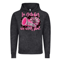 Vintage Black in october we wear pink cheer Vintage Hoodie - BarkalooDesign