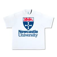 White Newcastle College Urban Heavy Tee - DesigneFamous