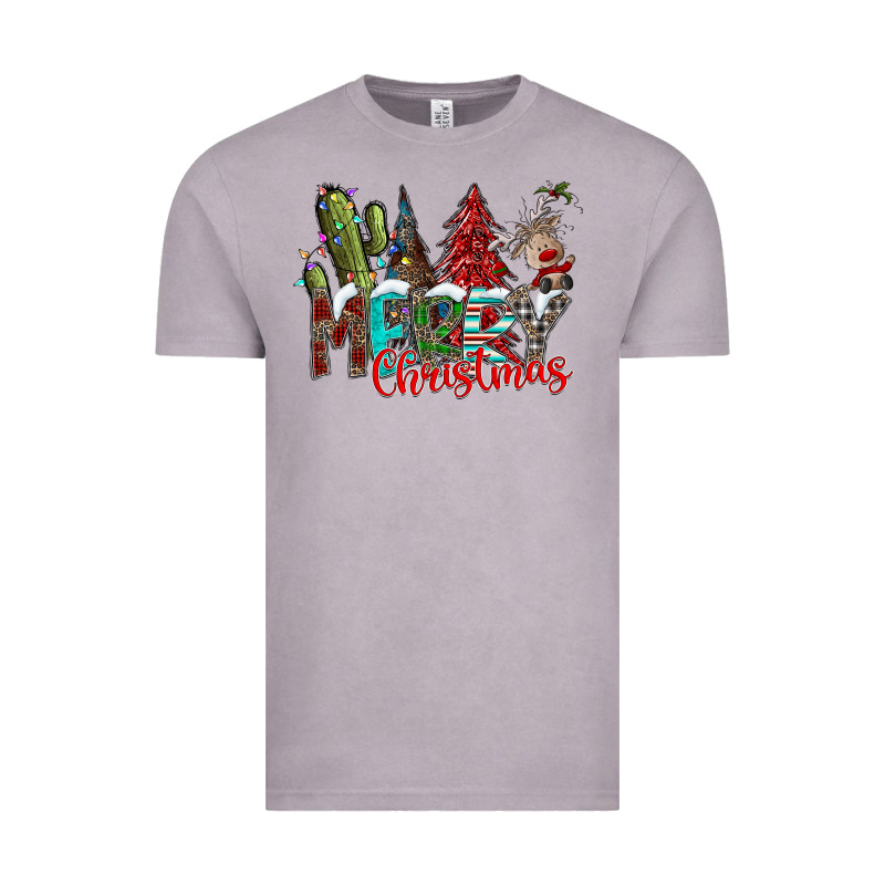 Merry Christmas Vintage Tee by CowhideDigitalArt | Teevron