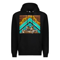 Black western  sunflower turquise gemstone  tumbler Premium Hoodie - BarkalooDesign