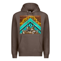 Coffee western  sunflower turquise gemstone  tumbler Premium Hoodie - BarkalooDesign