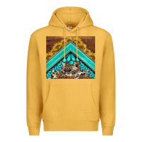 Mustard western  sunflower turquise gemstone  tumbler Premium Hoodie - BarkalooDesign