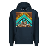 Navy western  sunflower turquise gemstone  tumbler Premium Hoodie - BarkalooDesign