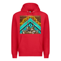 Red western  sunflower turquise gemstone  tumbler Premium Hoodie - BarkalooDesign