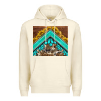 Sandshell western  sunflower turquise gemstone  tumbler Premium Hoodie - BarkalooDesign