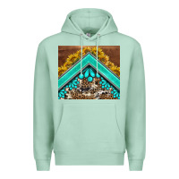 Seafoam western  sunflower turquise gemstone  tumbler Premium Hoodie - BarkalooDesign