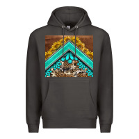 Smoke western  sunflower turquise gemstone  tumbler Premium Hoodie - BarkalooDesign