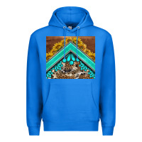 True Royal western  sunflower turquise gemstone  tumbler Premium Hoodie - BarkalooDesign