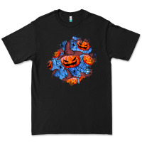 Black halloween pumpkin patch  5 Premium Tee - BundleAndBundleShop