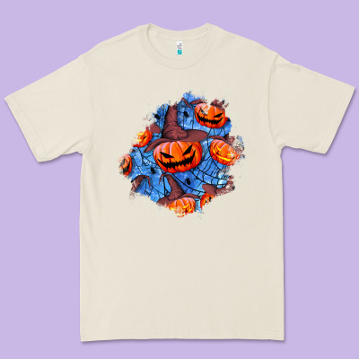 Halloween Pumpkin Patch  5 Premium Tee Designed By Bundleandbundleshop